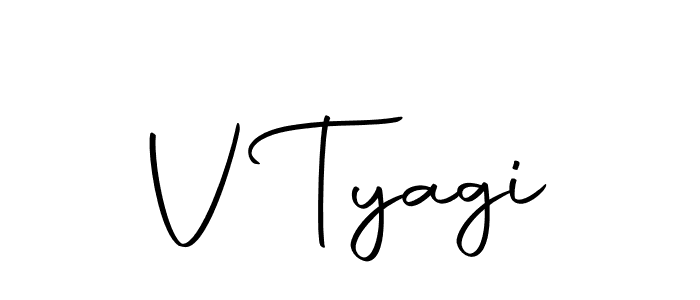 Make a beautiful signature design for name V Tyagi. With this signature (Autography-DOLnW) style, you can create a handwritten signature for free. V Tyagi signature style 10 images and pictures png