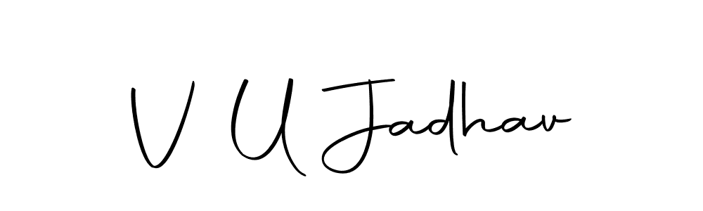Best and Professional Signature Style for V U Jadhav. Autography-DOLnW Best Signature Style Collection. V U Jadhav signature style 10 images and pictures png