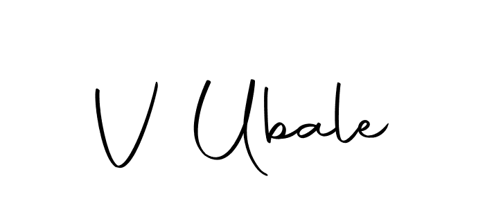 The best way (Autography-DOLnW) to make a short signature is to pick only two or three words in your name. The name V Ubale include a total of six letters. For converting this name. V Ubale signature style 10 images and pictures png