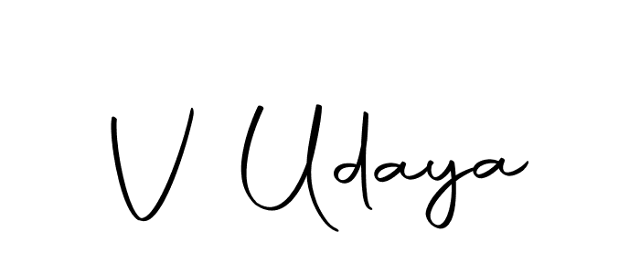 The best way (Autography-DOLnW) to make a short signature is to pick only two or three words in your name. The name V Udaya include a total of six letters. For converting this name. V Udaya signature style 10 images and pictures png