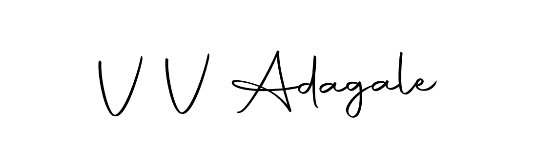 V V Adagale stylish signature style. Best Handwritten Sign (Autography-DOLnW) for my name. Handwritten Signature Collection Ideas for my name V V Adagale. V V Adagale signature style 10 images and pictures png