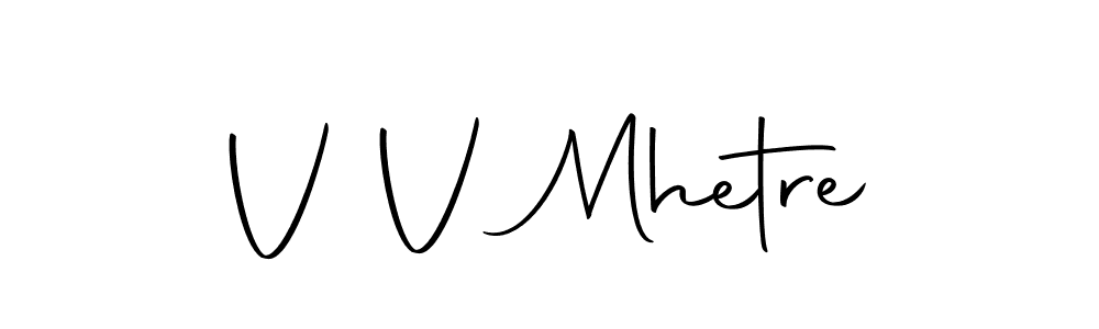 The best way (Autography-DOLnW) to make a short signature is to pick only two or three words in your name. The name V V Mhetre include a total of six letters. For converting this name. V V Mhetre signature style 10 images and pictures png