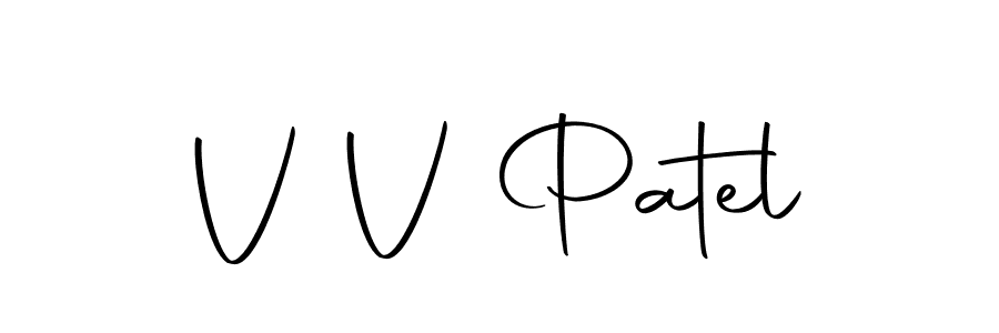 if you are searching for the best signature style for your name V V Patel. so please give up your signature search. here we have designed multiple signature styles  using Autography-DOLnW. V V Patel signature style 10 images and pictures png