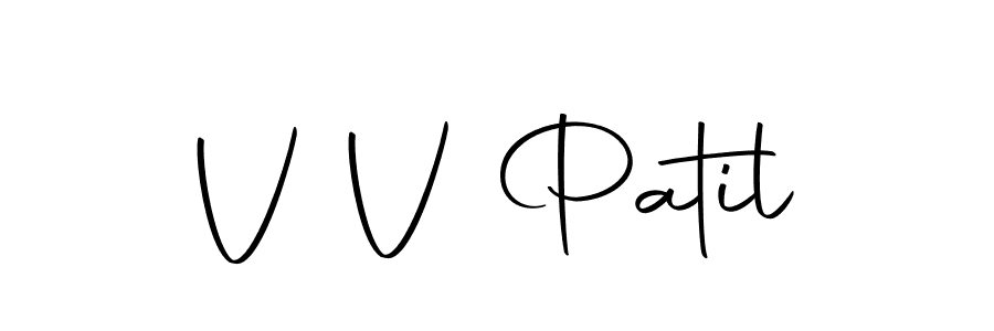 You should practise on your own different ways (Autography-DOLnW) to write your name (V V Patil) in signature. don't let someone else do it for you. V V Patil signature style 10 images and pictures png