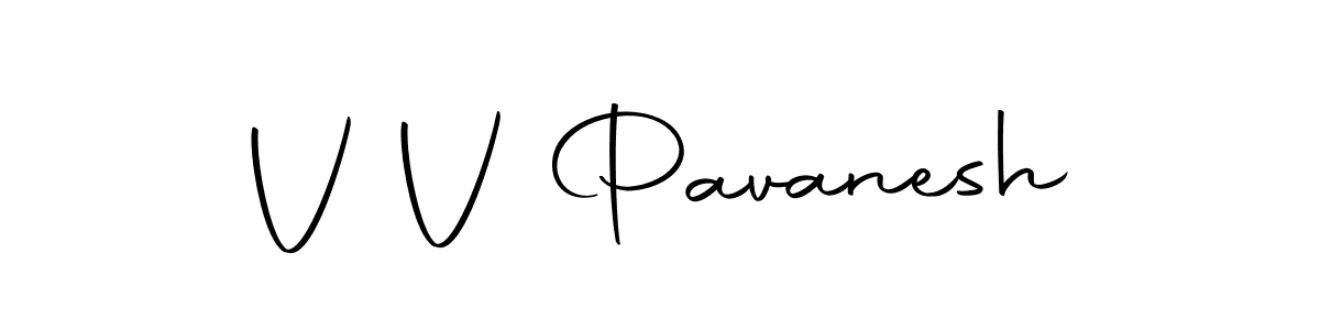 Use a signature maker to create a handwritten signature online. With this signature software, you can design (Autography-DOLnW) your own signature for name V V Pavanesh. V V Pavanesh signature style 10 images and pictures png