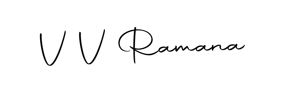 You should practise on your own different ways (Autography-DOLnW) to write your name (V V Ramana) in signature. don't let someone else do it for you. V V Ramana signature style 10 images and pictures png