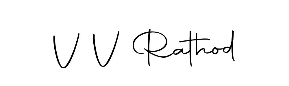 Design your own signature with our free online signature maker. With this signature software, you can create a handwritten (Autography-DOLnW) signature for name V V Rathod. V V Rathod signature style 10 images and pictures png