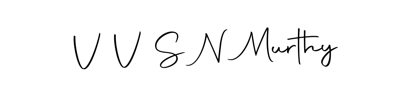 Create a beautiful signature design for name V V S N Murthy. With this signature (Autography-DOLnW) fonts, you can make a handwritten signature for free. V V S N Murthy signature style 10 images and pictures png