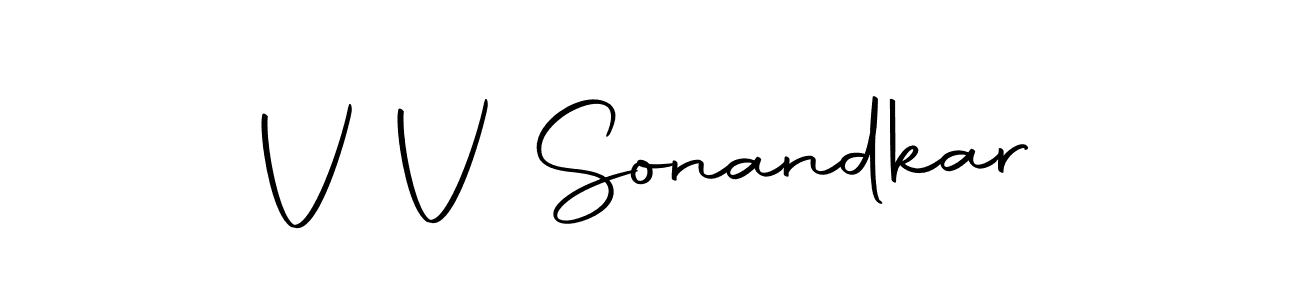 Here are the top 10 professional signature styles for the name V V Sonandkar. These are the best autograph styles you can use for your name. V V Sonandkar signature style 10 images and pictures png