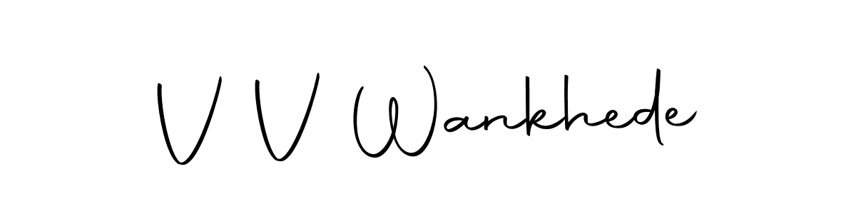 if you are searching for the best signature style for your name V V Wankhede. so please give up your signature search. here we have designed multiple signature styles  using Autography-DOLnW. V V Wankhede signature style 10 images and pictures png