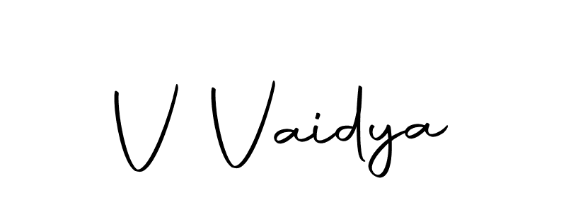 Make a beautiful signature design for name V Vaidya. With this signature (Autography-DOLnW) style, you can create a handwritten signature for free. V Vaidya signature style 10 images and pictures png