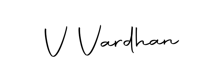 Make a beautiful signature design for name V Vardhan. With this signature (Autography-DOLnW) style, you can create a handwritten signature for free. V Vardhan signature style 10 images and pictures png