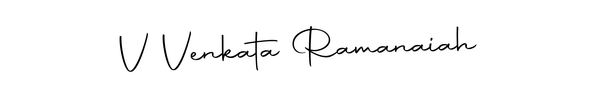 Create a beautiful signature design for name V Venkata Ramanaiah. With this signature (Autography-DOLnW) fonts, you can make a handwritten signature for free. V Venkata Ramanaiah signature style 10 images and pictures png