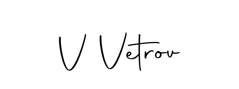 How to make V Vetrov name signature. Use Autography-DOLnW style for creating short signs online. This is the latest handwritten sign. V Vetrov signature style 10 images and pictures png