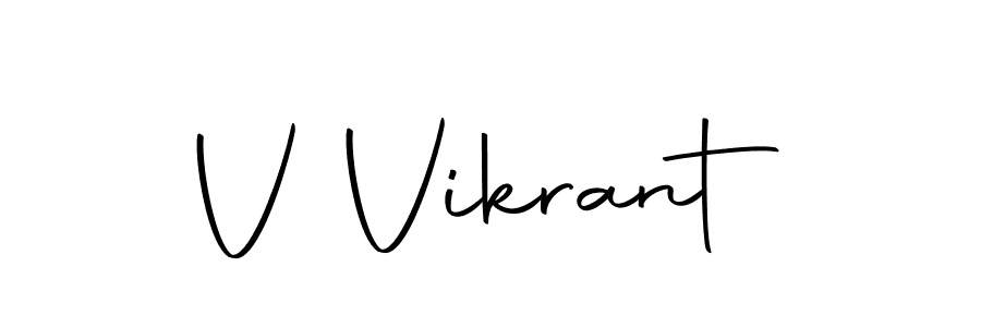 This is the best signature style for the V Vikrant name. Also you like these signature font (Autography-DOLnW). Mix name signature. V Vikrant signature style 10 images and pictures png