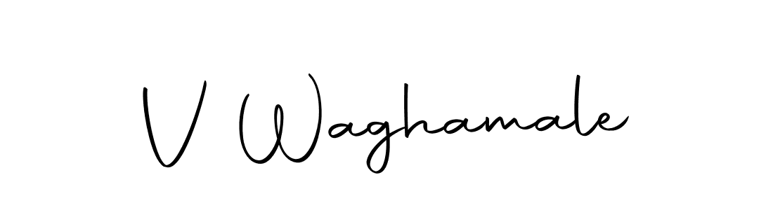 if you are searching for the best signature style for your name V Waghamale. so please give up your signature search. here we have designed multiple signature styles  using Autography-DOLnW. V Waghamale signature style 10 images and pictures png
