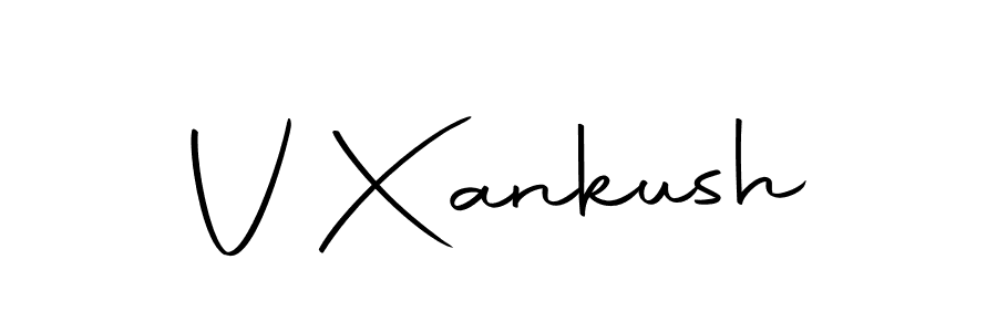 V Xankush stylish signature style. Best Handwritten Sign (Autography-DOLnW) for my name. Handwritten Signature Collection Ideas for my name V Xankush. V Xankush signature style 10 images and pictures png