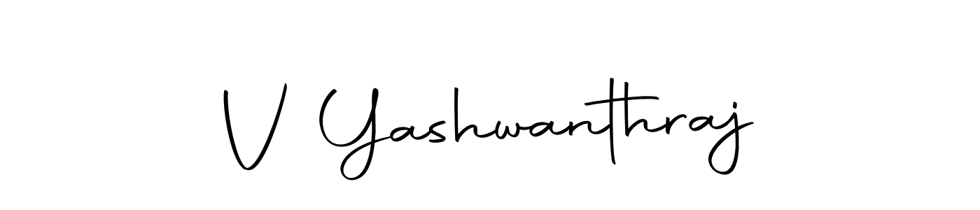 Create a beautiful signature design for name V Yashwanthraj. With this signature (Autography-DOLnW) fonts, you can make a handwritten signature for free. V Yashwanthraj signature style 10 images and pictures png