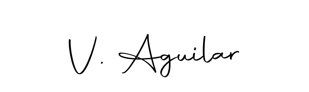 The best way (Autography-DOLnW) to make a short signature is to pick only two or three words in your name. The name V. Aguilar include a total of six letters. For converting this name. V. Aguilar signature style 10 images and pictures png