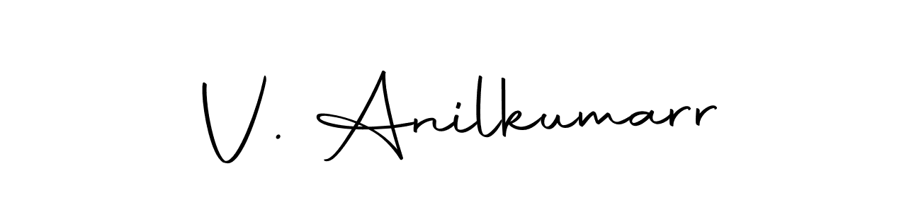 Autography-DOLnW is a professional signature style that is perfect for those who want to add a touch of class to their signature. It is also a great choice for those who want to make their signature more unique. Get V. Anilkumarr name to fancy signature for free. V. Anilkumarr signature style 10 images and pictures png