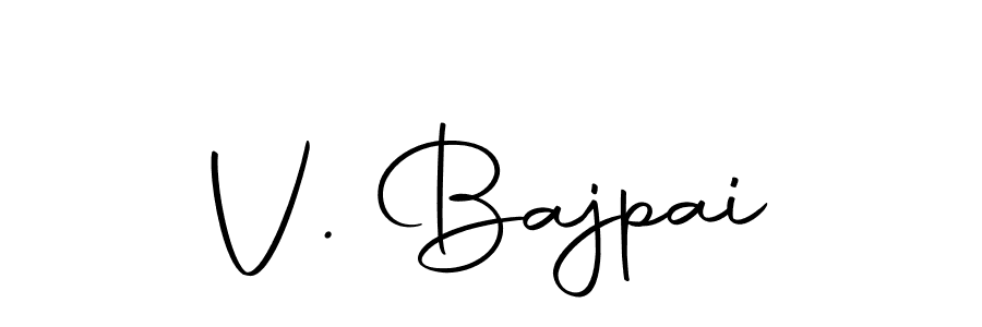 Make a beautiful signature design for name V. Bajpai. With this signature (Autography-DOLnW) style, you can create a handwritten signature for free. V. Bajpai signature style 10 images and pictures png