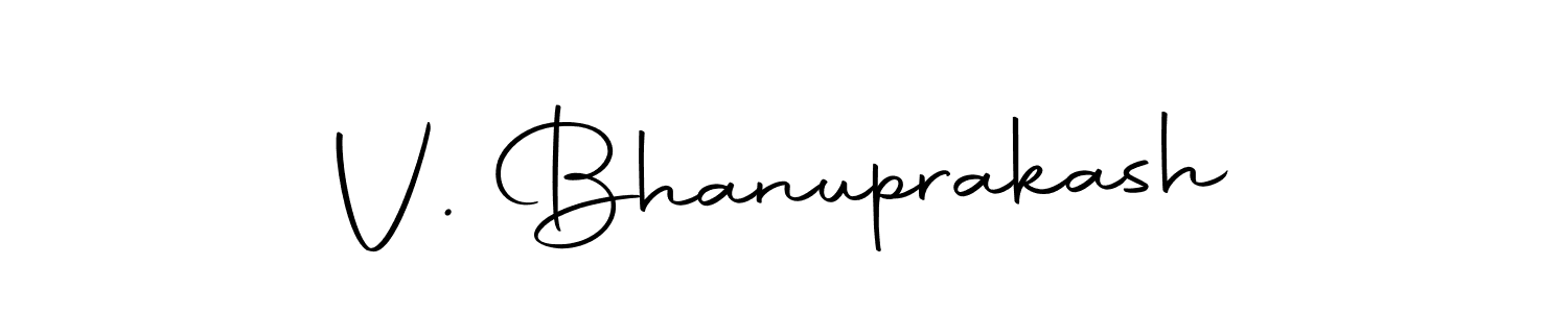 You should practise on your own different ways (Autography-DOLnW) to write your name (V. Bhanuprakash) in signature. don't let someone else do it for you. V. Bhanuprakash signature style 10 images and pictures png