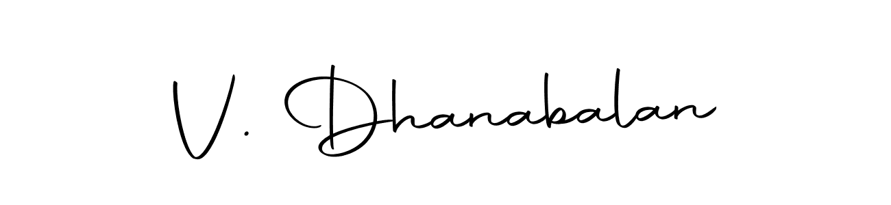 Autography-DOLnW is a professional signature style that is perfect for those who want to add a touch of class to their signature. It is also a great choice for those who want to make their signature more unique. Get V. Dhanabalan name to fancy signature for free. V. Dhanabalan signature style 10 images and pictures png