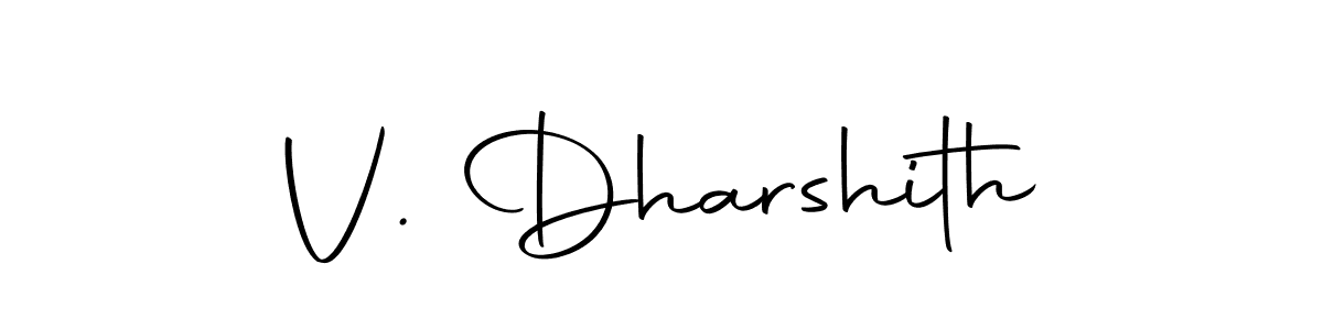 V. Dharshith stylish signature style. Best Handwritten Sign (Autography-DOLnW) for my name. Handwritten Signature Collection Ideas for my name V. Dharshith. V. Dharshith signature style 10 images and pictures png