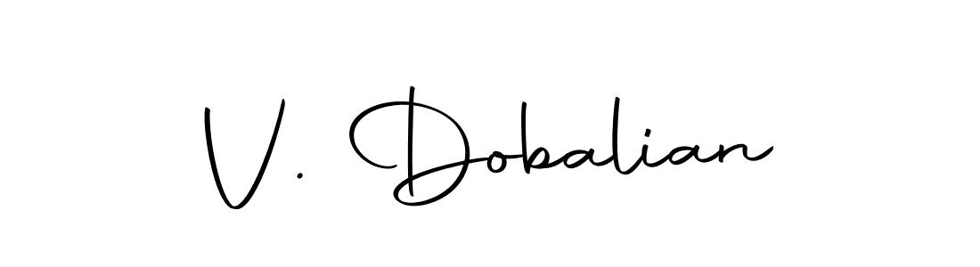 Also we have V. Dobalian name is the best signature style. Create professional handwritten signature collection using Autography-DOLnW autograph style. V. Dobalian signature style 10 images and pictures png