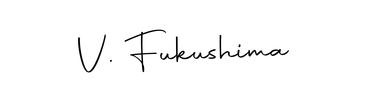 Similarly Autography-DOLnW is the best handwritten signature design. Signature creator online .You can use it as an online autograph creator for name V. Fukushima. V. Fukushima signature style 10 images and pictures png