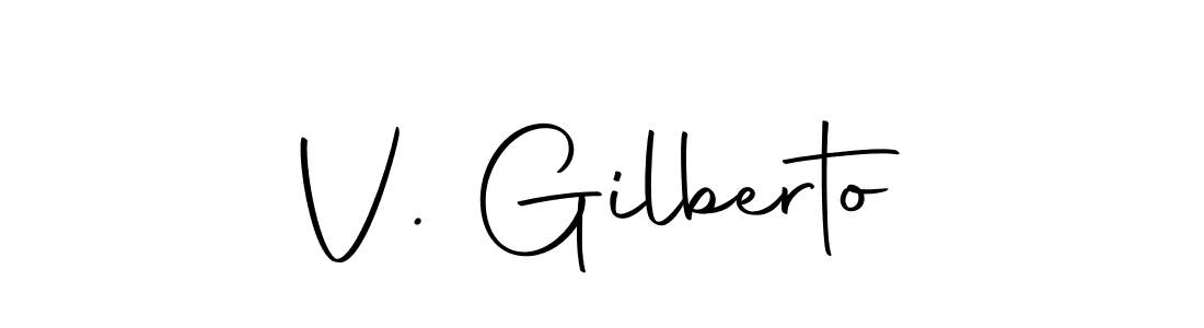 Also we have V. Gilberto name is the best signature style. Create professional handwritten signature collection using Autography-DOLnW autograph style. V. Gilberto signature style 10 images and pictures png