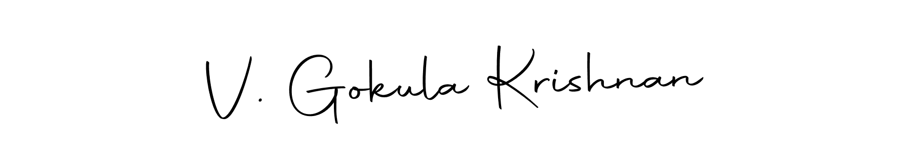 Create a beautiful signature design for name V. Gokula Krishnan. With this signature (Autography-DOLnW) fonts, you can make a handwritten signature for free. V. Gokula Krishnan signature style 10 images and pictures png