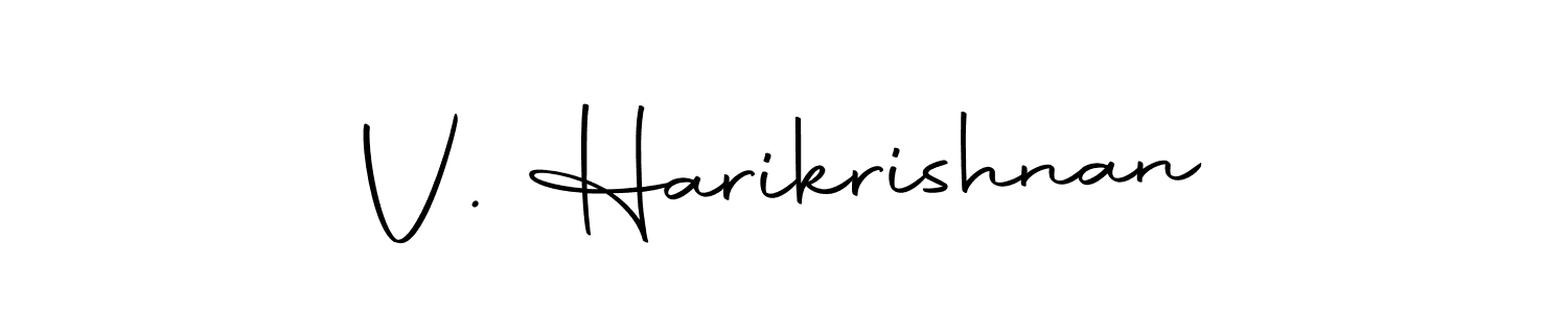 Also You can easily find your signature by using the search form. We will create V. Harikrishnan name handwritten signature images for you free of cost using Autography-DOLnW sign style. V. Harikrishnan signature style 10 images and pictures png