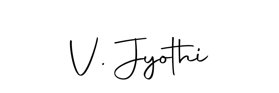 How to make V. Jyothi signature? Autography-DOLnW is a professional autograph style. Create handwritten signature for V. Jyothi name. V. Jyothi signature style 10 images and pictures png