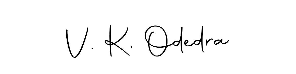 Also we have V. K. Odedra name is the best signature style. Create professional handwritten signature collection using Autography-DOLnW autograph style. V. K. Odedra signature style 10 images and pictures png