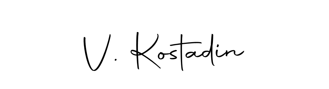 The best way (Autography-DOLnW) to make a short signature is to pick only two or three words in your name. The name V. Kostadin include a total of six letters. For converting this name. V. Kostadin signature style 10 images and pictures png