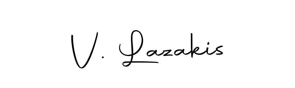 How to make V. Lazakis signature? Autography-DOLnW is a professional autograph style. Create handwritten signature for V. Lazakis name. V. Lazakis signature style 10 images and pictures png