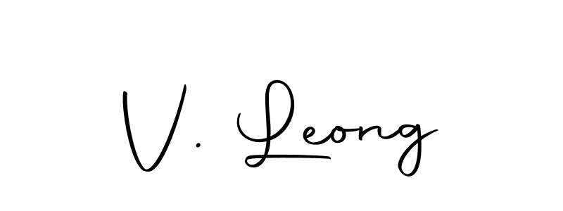 This is the best signature style for the V. Leong name. Also you like these signature font (Autography-DOLnW). Mix name signature. V. Leong signature style 10 images and pictures png