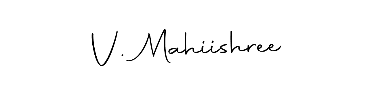 Once you've used our free online signature maker to create your best signature Autography-DOLnW style, it's time to enjoy all of the benefits that V. Mahiishree name signing documents. V. Mahiishree signature style 10 images and pictures png