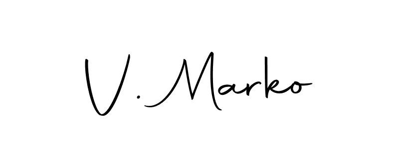 Use a signature maker to create a handwritten signature online. With this signature software, you can design (Autography-DOLnW) your own signature for name V. Marko. V. Marko signature style 10 images and pictures png