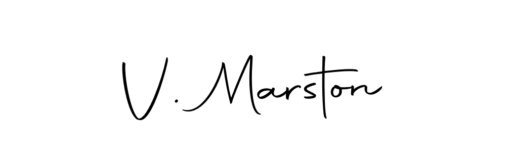 The best way (Autography-DOLnW) to make a short signature is to pick only two or three words in your name. The name V. Marston include a total of six letters. For converting this name. V. Marston signature style 10 images and pictures png