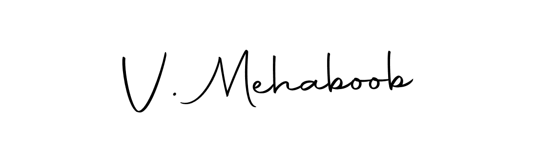 Make a beautiful signature design for name V. Mehaboob. Use this online signature maker to create a handwritten signature for free. V. Mehaboob signature style 10 images and pictures png