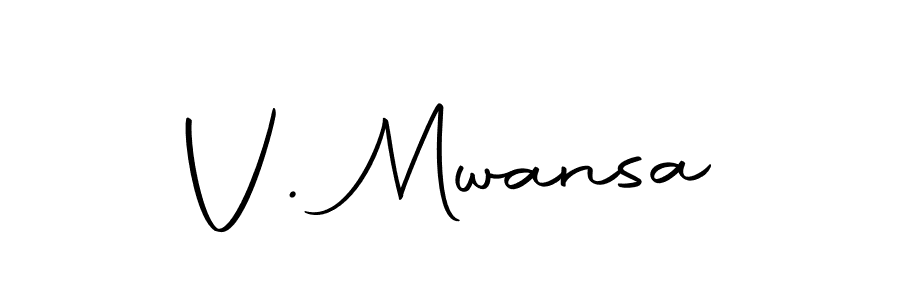 Use a signature maker to create a handwritten signature online. With this signature software, you can design (Autography-DOLnW) your own signature for name V. Mwansa. V. Mwansa signature style 10 images and pictures png