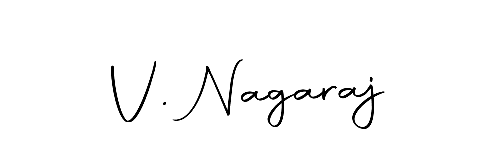 Use a signature maker to create a handwritten signature online. With this signature software, you can design (Autography-DOLnW) your own signature for name V. Nagaraj. V. Nagaraj signature style 10 images and pictures png