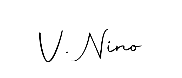 Make a beautiful signature design for name V. Nino. With this signature (Autography-DOLnW) style, you can create a handwritten signature for free. V. Nino signature style 10 images and pictures png