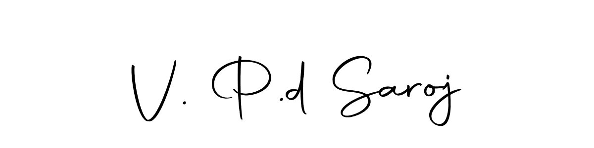 V. P.d Saroj stylish signature style. Best Handwritten Sign (Autography-DOLnW) for my name. Handwritten Signature Collection Ideas for my name V. P.d Saroj. V. P.d Saroj signature style 10 images and pictures png