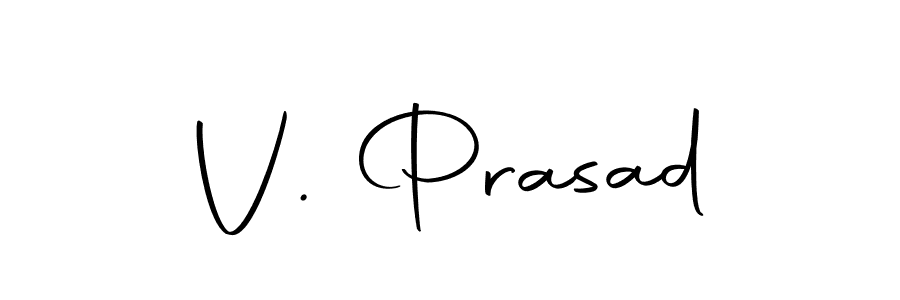 You should practise on your own different ways (Autography-DOLnW) to write your name (V. Prasad) in signature. don't let someone else do it for you. V. Prasad signature style 10 images and pictures png