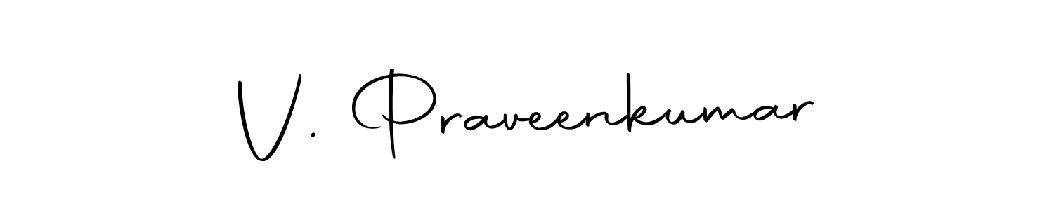 Similarly Autography-DOLnW is the best handwritten signature design. Signature creator online .You can use it as an online autograph creator for name V. Praveenkumar. V. Praveenkumar signature style 10 images and pictures png