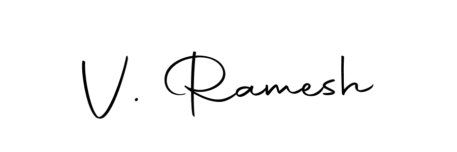 You should practise on your own different ways (Autography-DOLnW) to write your name (V. Ramesh) in signature. don't let someone else do it for you. V. Ramesh signature style 10 images and pictures png