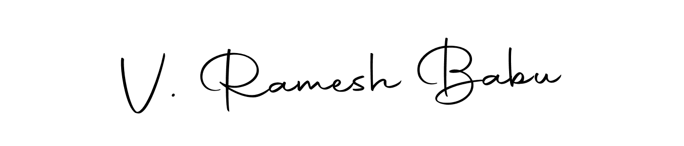 Make a beautiful signature design for name V. Ramesh Babu. With this signature (Autography-DOLnW) style, you can create a handwritten signature for free. V. Ramesh Babu signature style 10 images and pictures png